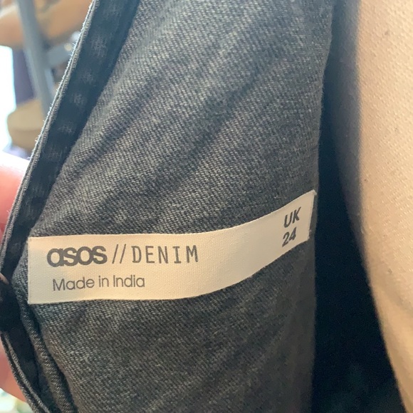 ASOS Denim Smock Mini Dress - Picture 3 of 7